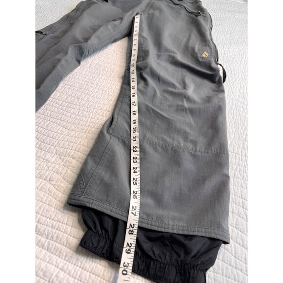Burton Mens Snowboard Ski Pants SZ M Gray Waterproof Outdoor Adjustable - Picture 9 of 13
